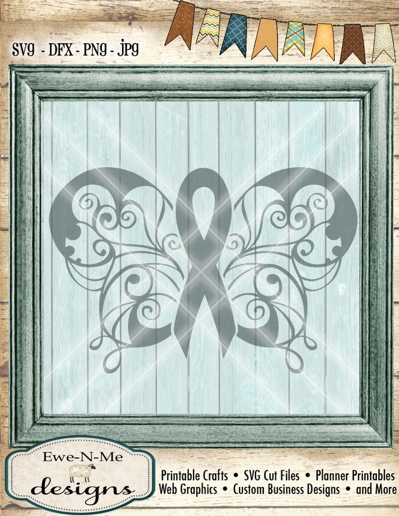 Free Free 154 Awareness Ribbon Butterfly Svg SVG PNG EPS DXF File