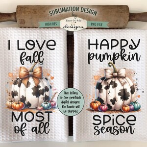 Höstpumpa sublimering PNG-paket - 16 höstkökshandduksdesigner - Skörd PNG-filer - Digital nedladdning bild 4