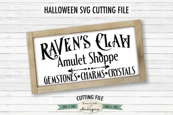 Ravens Claw Amulet Shoppe SVG - Halloween SVG - Halloween Sign SVG