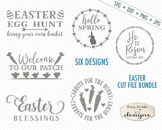 Easter SVG Bundle - Spring SVG Bundle - carrot SVG - Blessings svg- Hello Spring svg - egg hunt svg