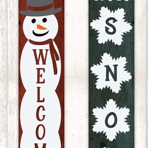Snowman Svg - Welcome Svg - Let It Snow Svg - Christmas Porch Sign Svg ...
