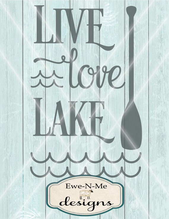 Lake Svg Cut File Live Love Lake Svg Outdoor Svg Fishing Etsy