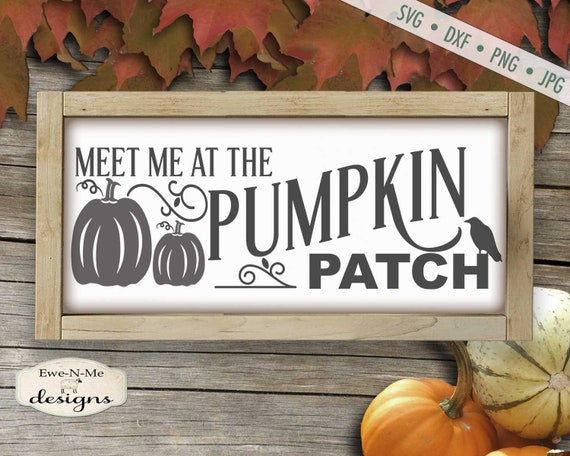 Pumpkin Patch SVG  - Pumpkin svg - autumn svg - Crow svg  - Fall SVG