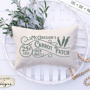 Easter SVG - McGregors Carrot Patch svg - Carrot svg