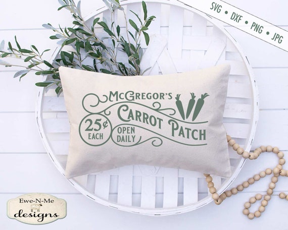 Easter SVG - McGregors Carrot Patch svg - Carrot svg