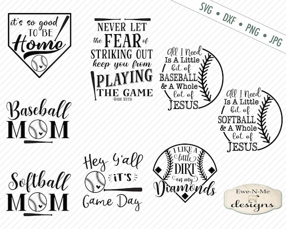 Baseball svg - Softball svg - Baseball SVG Bundle - Softball SVG bundle