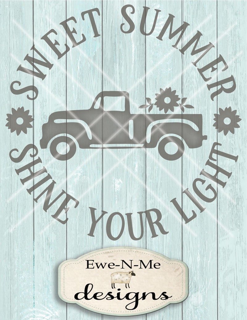 Download Sweet Summer SVG - sunflower truck SVG - Old Truck SVG ...