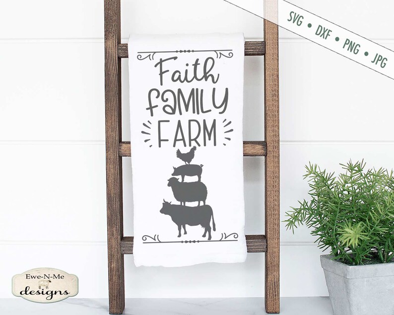 Download Faith Family Farm SVG Farm Animals SVG Farmhouse SVG | Etsy