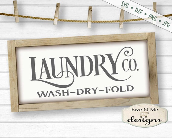 Laundry Co SVG - Laundry room SVG - Wash Dry Fold svg