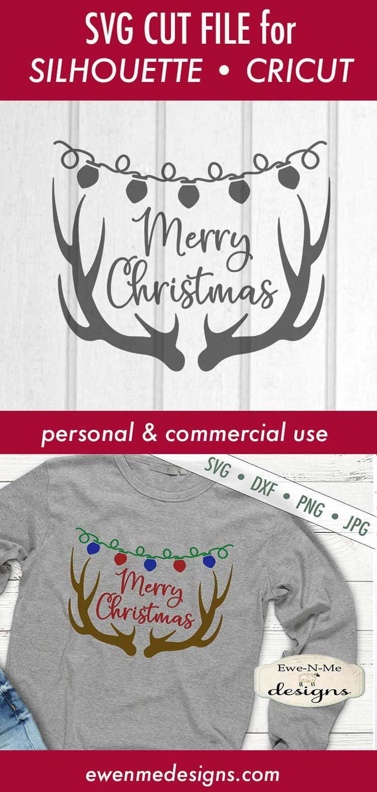 Antlers SVG - Merry Christmas svg - reindeer antlers svg - christmas Antlers SVG - Merry Christmas svg - reindeer antlers svg - christmas