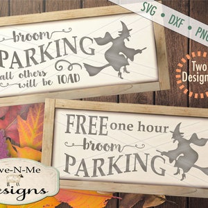 Halloween svg - heks svg - bezem parkeren svg - heks op bezem svg - svg bundel - gratis bezemparkeren - commercieel gebruik svg, dxf, png en jpg