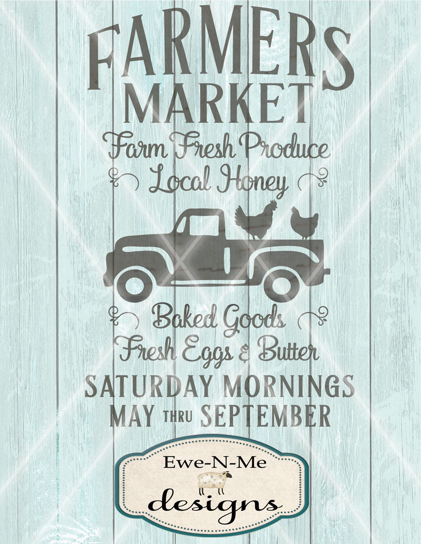 Download Farmers Market SVG - Old Truck with Chickens SVG