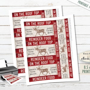Printable Christmas Tags - Reindeer Tags - Christmas Tags - Printable ...