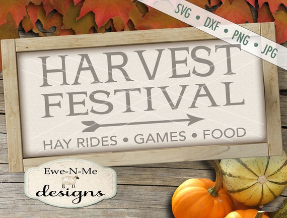 Harvest SVG - Harvest Festival svg - fall svg - autumn svg - market SVG - harvest sign svg - Commercial Use svg, dxf, png, jpg