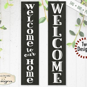 Bienvenue dans notre lot de SVG - Bienvenue dans le porche SVG - panneau de bienvenue svg - Bienvenue dans notre maison svg - usage commercial svg, dxf, png et jpg