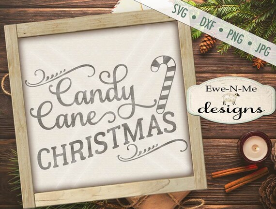 Christmas SVG Cut File - Candy Cane Christmas svg - Candy Cane svg - Christmas Candy SVG Cut File - Commercial Use svg, dxf, png and jpg