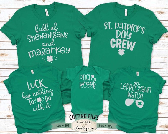 St Patricks Day Shirt Bundle SVG - Shamrock SVG - St Patricks SVG