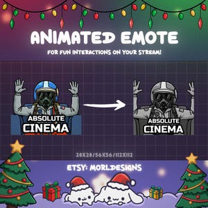 Emote animée ARC Raiders : le cinéma absolu. Twitch, Discord, Youtube (téléchargement numérique)
