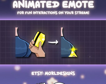 HOT Credit Card Animated Emote: Funny Twitch/Discord Stream gif - Gooner emote
