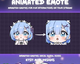 REM - PLEASE animated emote.Twitch/Discord/Kick/YouTube, stream gif