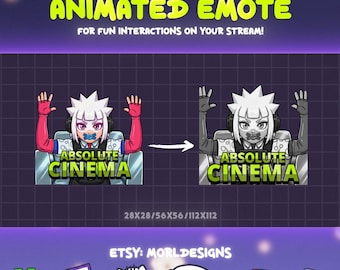 Marathon GLITCH - Absolute Cinema - Animated emote. Twitch, Youtube, Kick, Discord. Marathon game