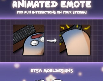 Tilted Animated Emote for Twitch/Discord/Kick/Youtube, stream gif - Gooner emote
