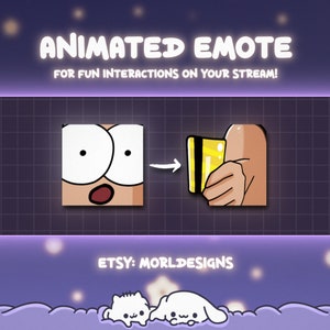 Batido de tarjeta de crédito: gesto animado para Twitch/Discord para streaming, divertido, lindo, kawaii