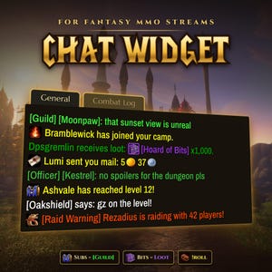 World of Warcraft Chat Widget for Twitch/Kick, Guild Overlay (Digital Download)