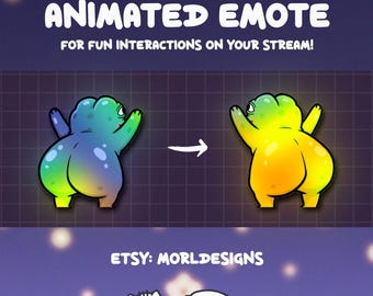 PEPE DISCO Animated Emote: Twitch/Discord/Kick/YouTube (GIF Digital Download)
