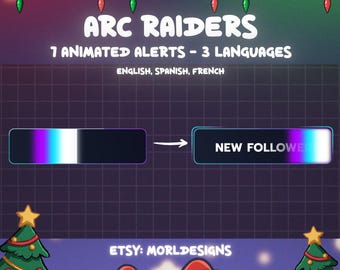 ARC Raiders Stream Alerts | Twitch, Kick, Youtube | Stream assets