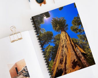 Stehendes großes Mammutbaum-Spiralnotizbuch | Sequoia Nationalpark, Kalifornien