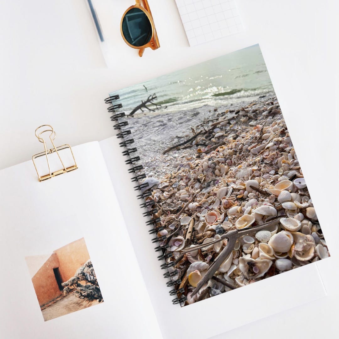 Sully Notebook Shell Beach Spiral Notebook | 10,000 Islands Preserve, Florida - Etsy