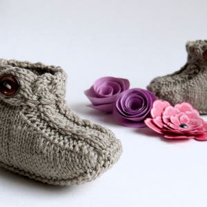 Baby Braided Ankle Bootie Knitting Pattern 画像 4
