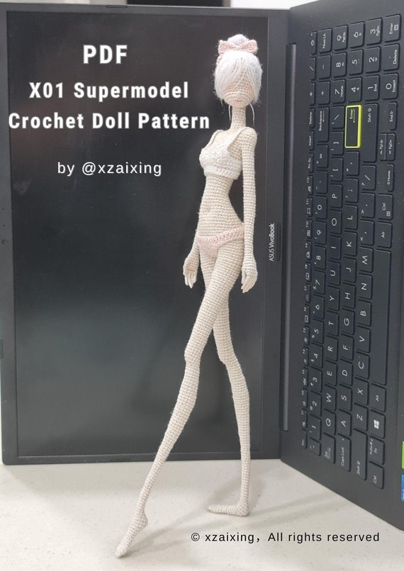 Crochet Doll Pattern: X01 Supermodel (PDF Download - English Version)