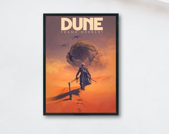 Dune Movie Poster, Minimalist Movie Poster, Dune Poster, Dune Movie Print, Timothée Chalamet, Zendaya, Oscar Isaac, Josh Brolin, Jason Momoa