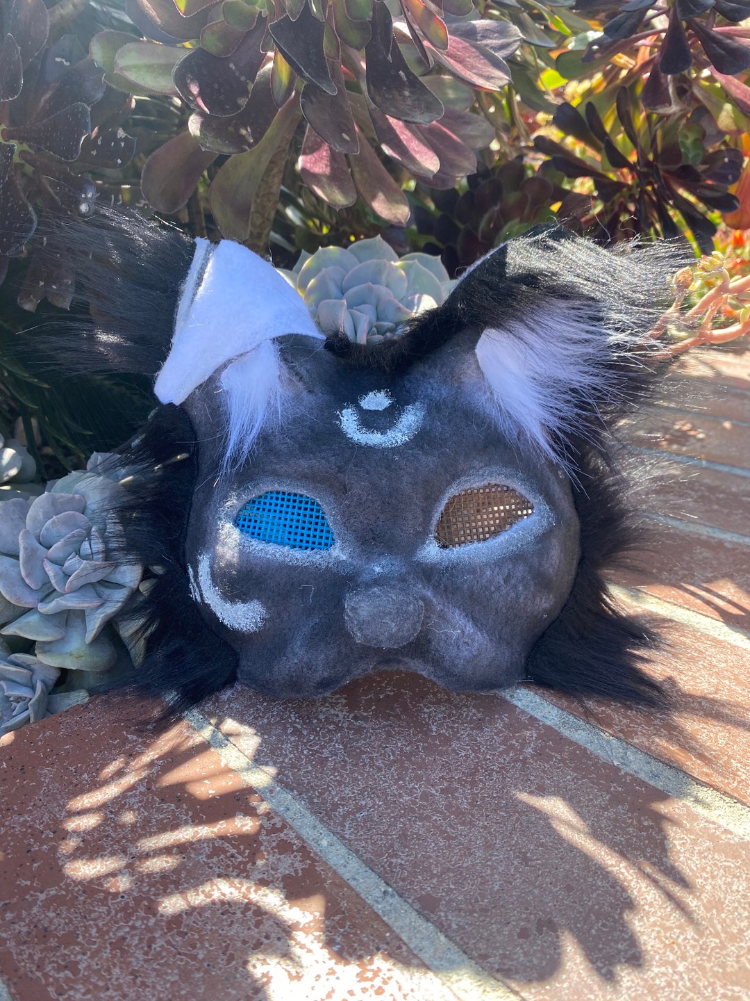 Therian Black Cat Mask / Quadrobics Cat Mask - Etsy