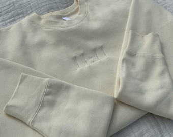 11:11 Besticktes Sweatshirt, Make A Wish Reminder