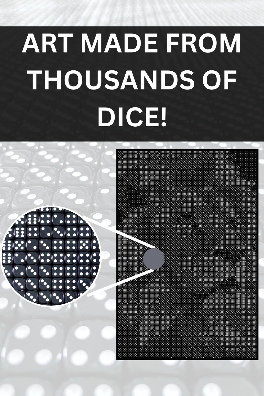 Dice Art Mosaic Instructions: Downloadable Guide for Pixel Art - Etsy