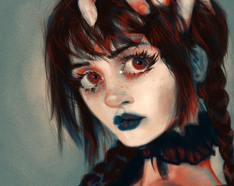 Illustrative Art Commission | Semi Realism | Characters | Pets