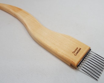 weaving beater, Box Elder, Coarse, weave, beater, tapestry beater, small loom beater, tapestry, Threadsthrutime, Thomas-creations