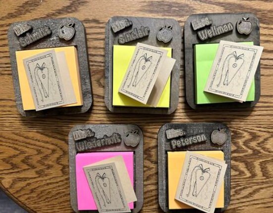 SVG XCS Digital File Sticky Note Holders - Etsy