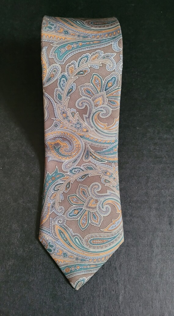 Vintage DAMON 100% Italian Silk Paisley Men's Nec… - image 1