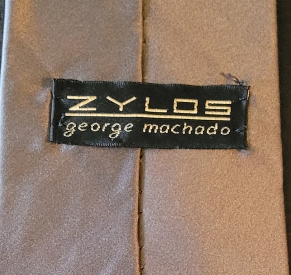 Vintage ZYLOS by George Machado Chic Silver Tie 1… - image 4