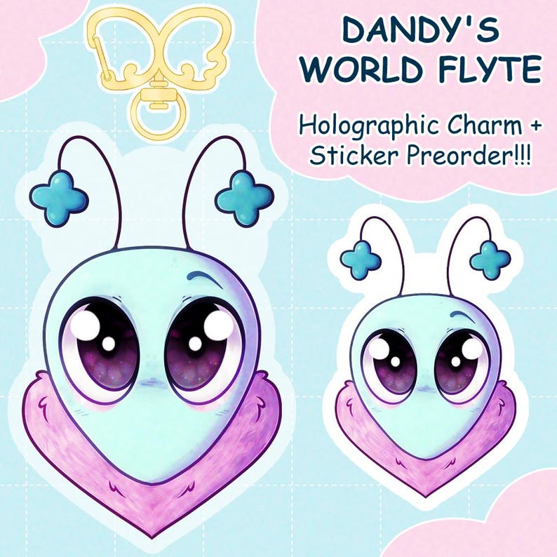 Fylte Sticker Roblox Dandy's World Flyte Keychains/acrylic Charm + Stickers - Etsy ...