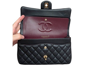 Chanel Women's Shoulder Bag, Flap Bag, Handbags, Crossbody Bag, Gold Chain Bag, Gifts for him, Gifts for her, Gift for Women