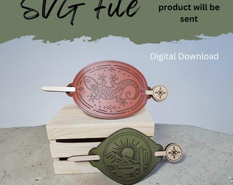 Stick Barrette Southwest Design  -  SVG Laser File