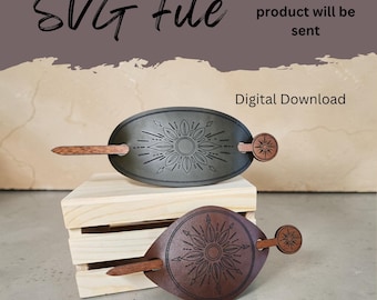 Stick Barrette Boho Designs -  SVG Laser File