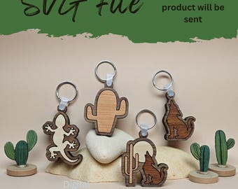 Layered Southwestern Keychains/Magnet - SVG Laser File