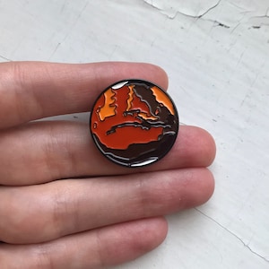 Mars Enamel Pin - Solar System Gift, Planetary Unisex Gift, Stocking Stuffer, Bag Accessory, Clothing Accessory, Space Accessory