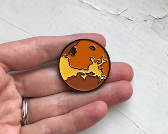Venus Enamel Pin - Solar System Gift, Planetary Unisex Gift, Stocking Stuffer, Bag Accessory, Clothing Accessory, Space Accessory